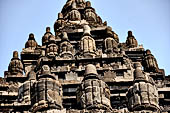 Prambanan - Candi Lara Jonggrang, the fluted stupa-like ornaments called 'ratna' 